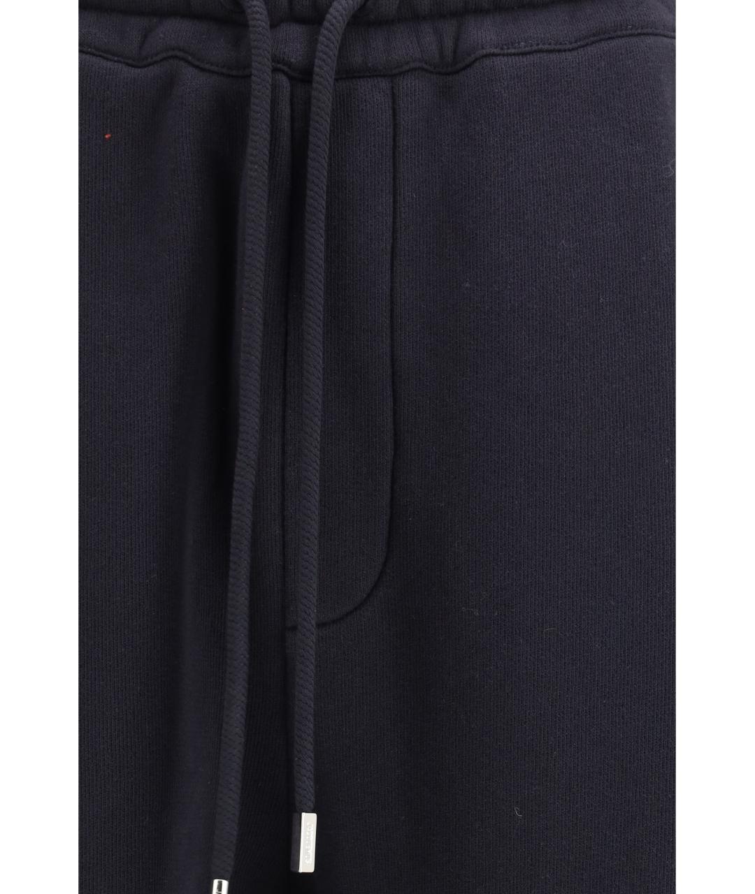 JACQUEMUS Темно-синие хлопковые спортивные брюки и шорты, фото 3