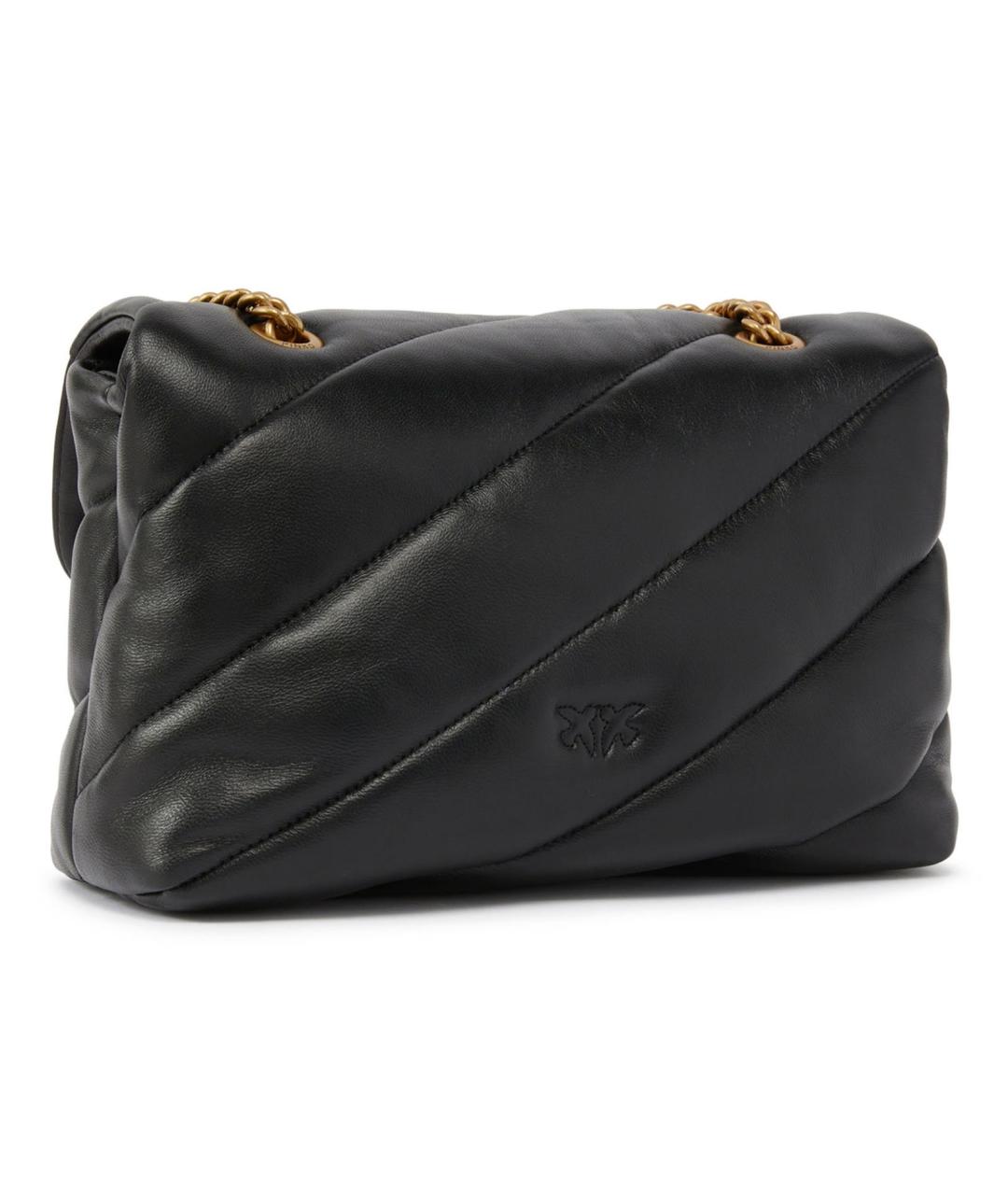 PINKO Черная кожаная сумка через плечо, фото 2