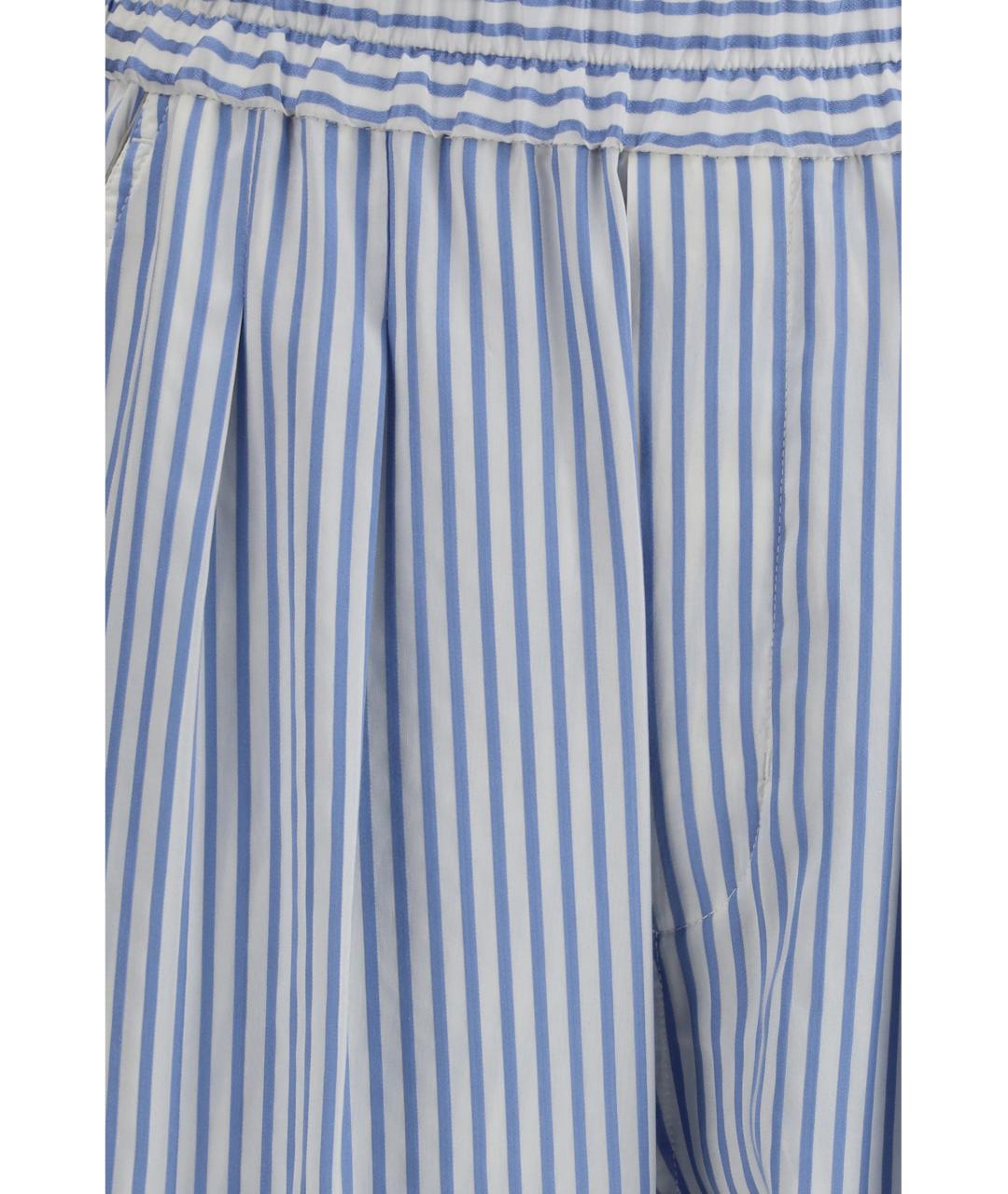 TOM FORD Синие шелковые прямые брюки, фото 3