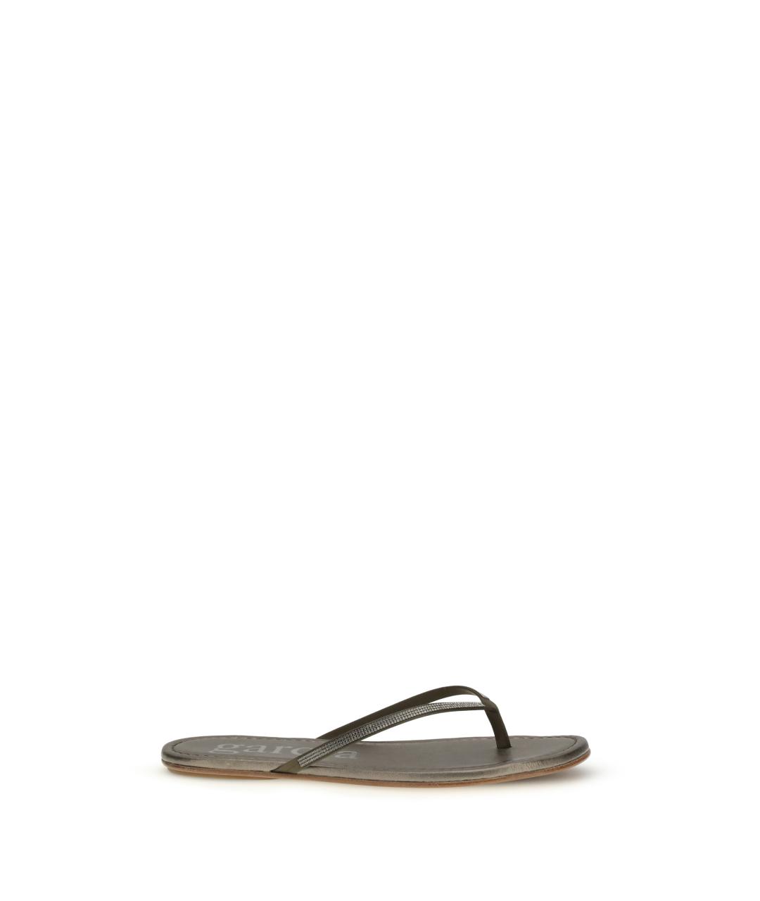 PEDRO GARCÍA Зеленые кожаные сандалии, фото 1