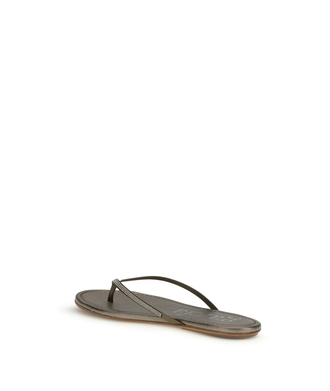 PEDRO GARCÍA Зеленые кожаные сандалии, фото 3