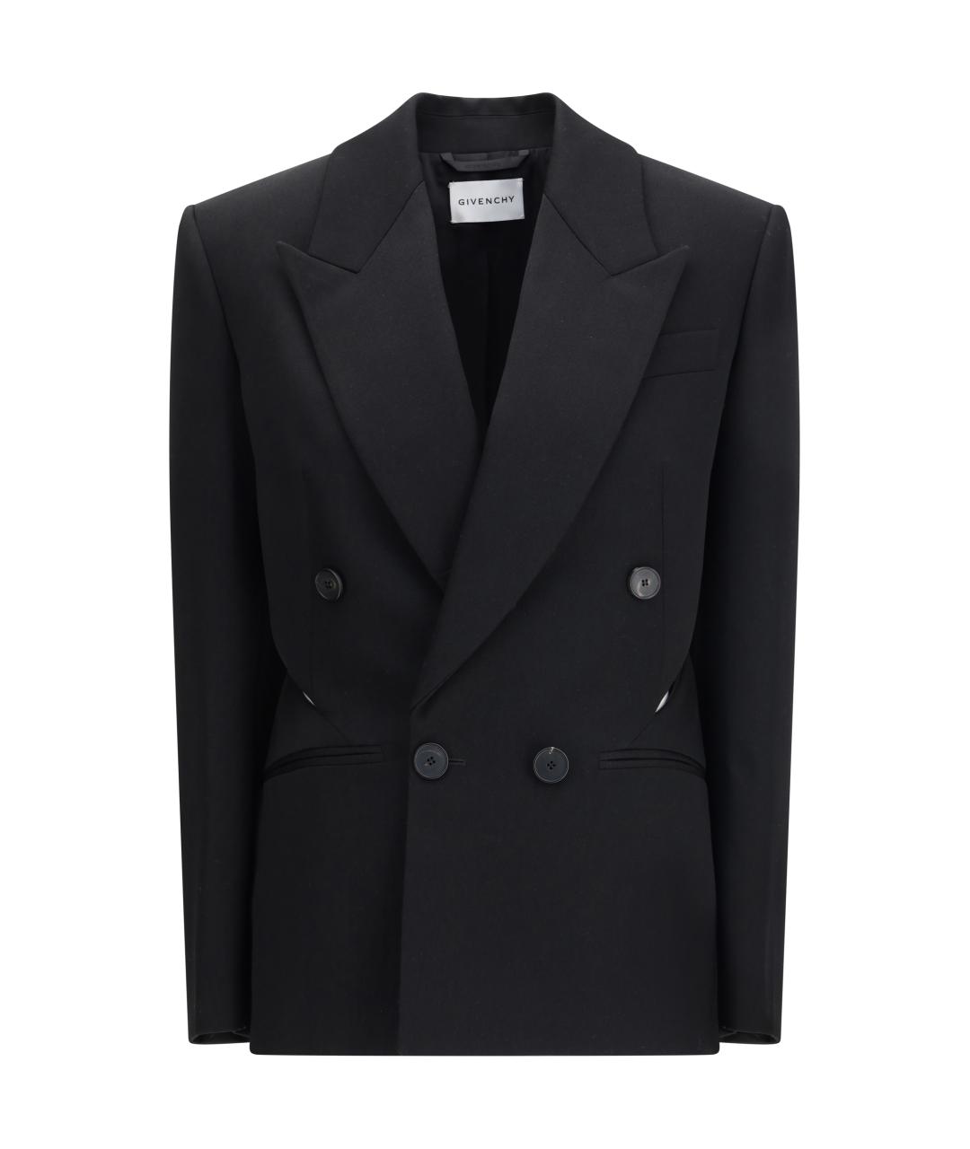 GIVENCHY Черный шерстяной жакет/пиджак, фото 1