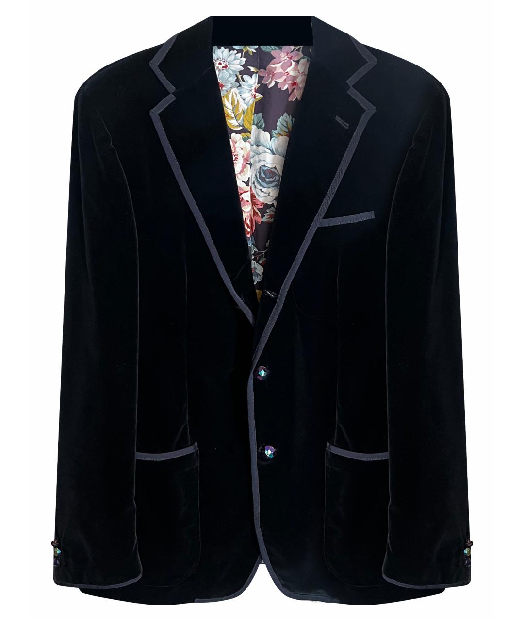 ETRO Темно-синий бархатный пиджак, фото 1