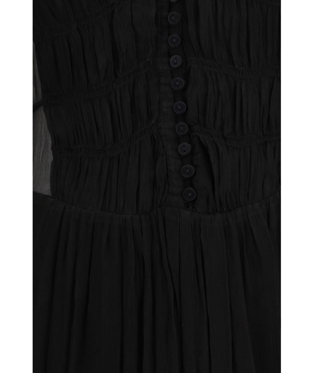 ISABEL MARANT ETOILE Черное вискозное повседневное платье, фото 3