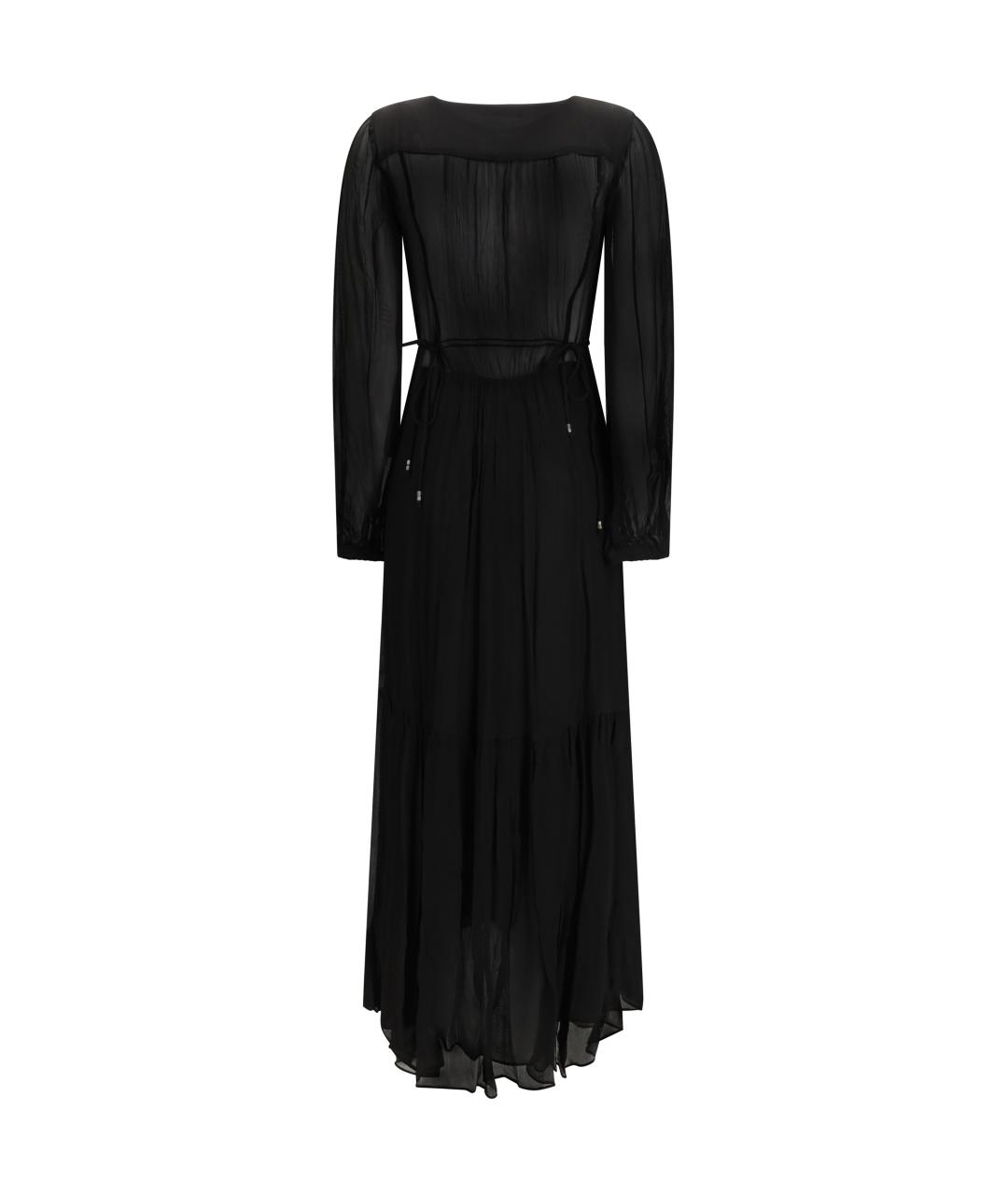 ISABEL MARANT ETOILE Черное вискозное повседневное платье, фото 2