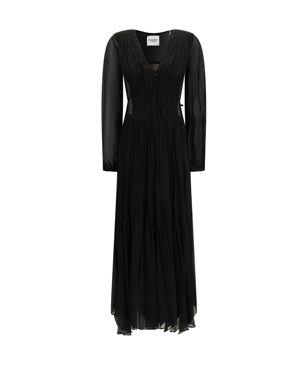 ISABEL MARANT ETOILE Черное вискозное повседневное платье, фото 1