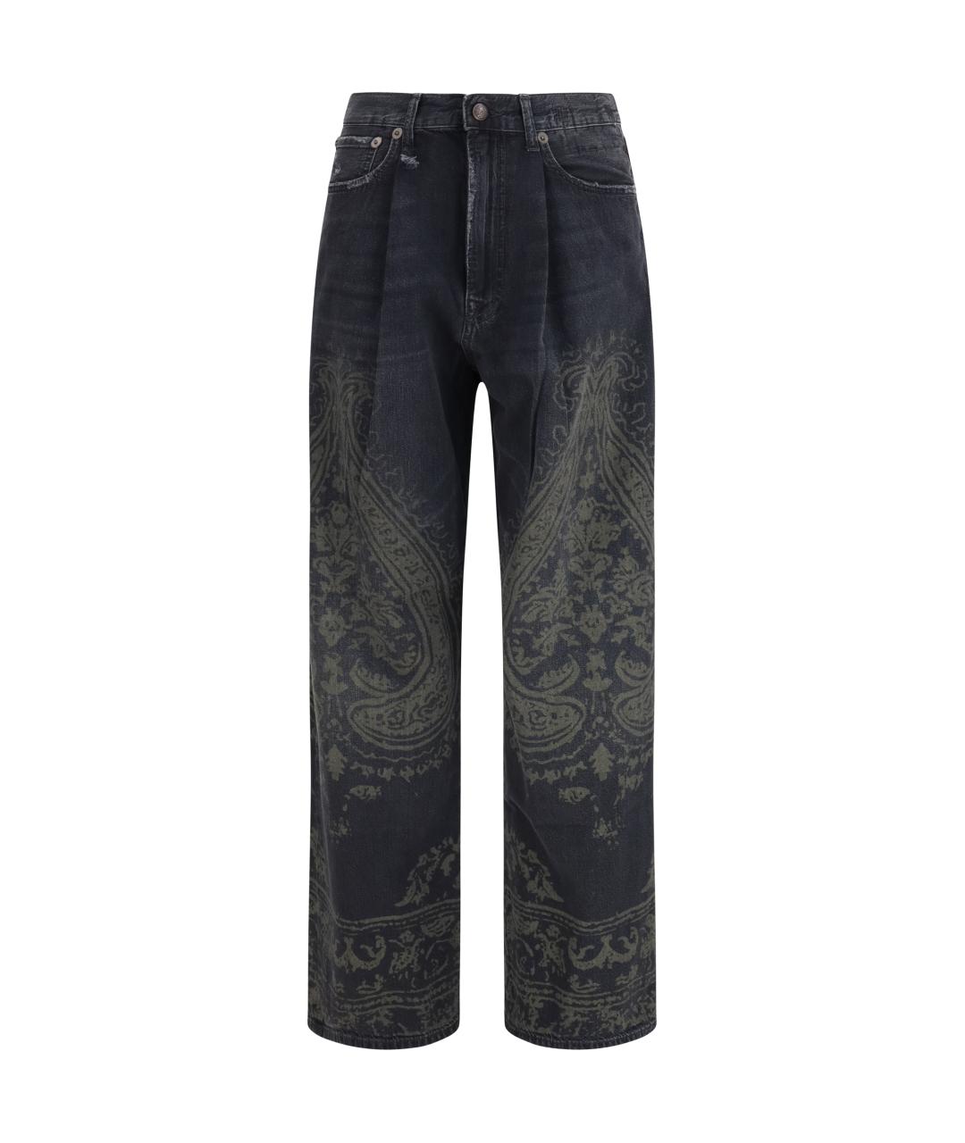 R13 Черные прямые джинсы, фото 1