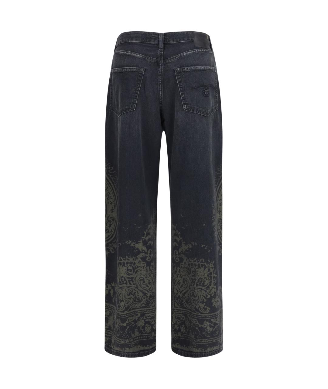 R13 Черные прямые джинсы, фото 2