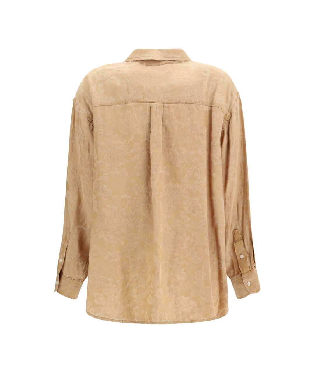 R13 Бежевая льняная рубашка, фото 2