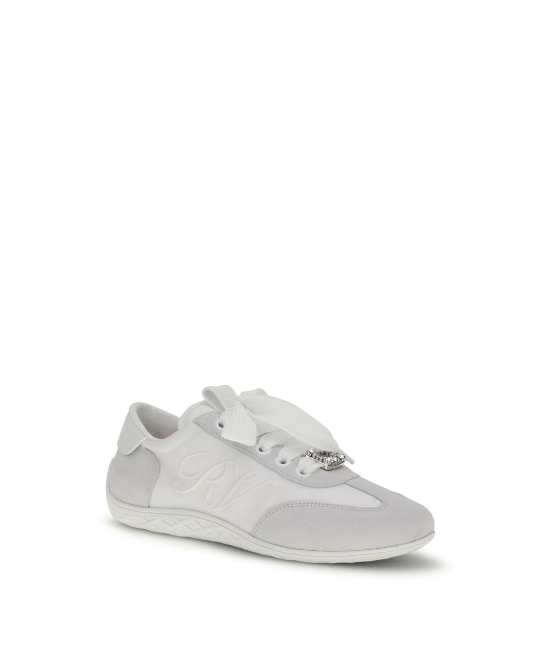 ROGER VIVIER Белые замшевые кроссовки, фото 2