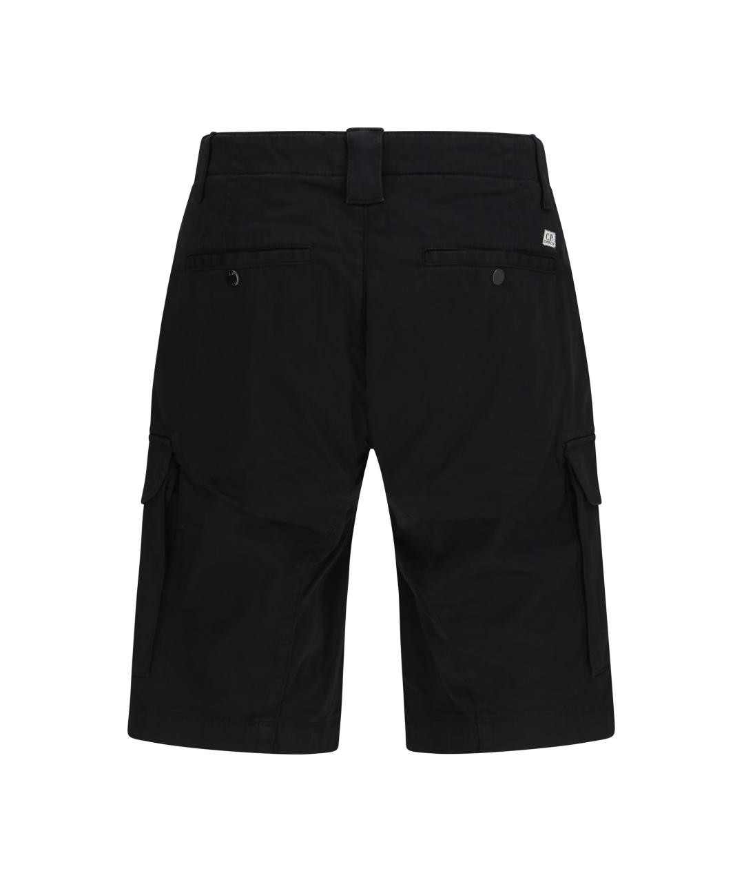 CP COMPANY Черные хлопковые шорты, фото 2