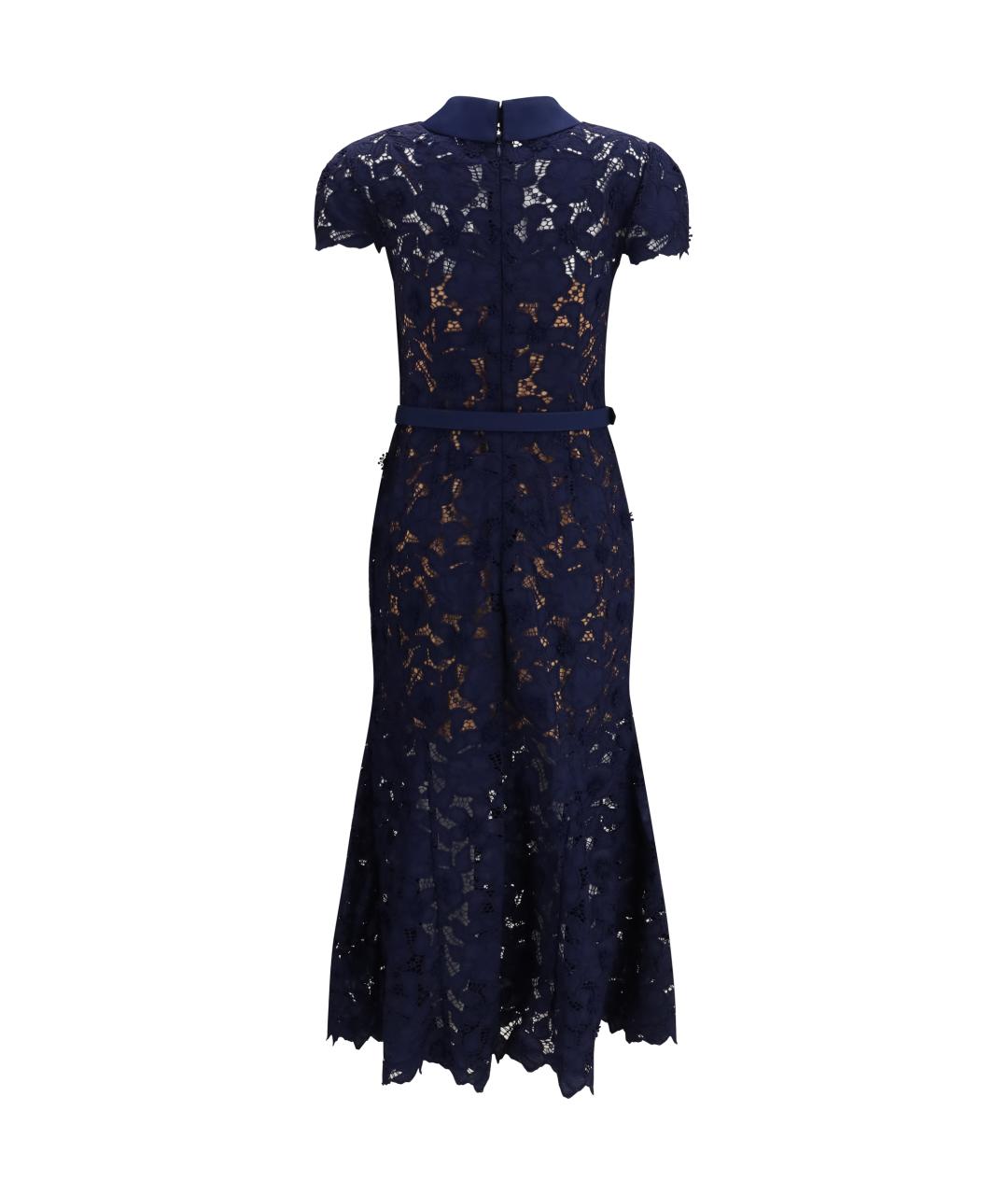 SELF-PORTRAIT Темно-синее повседневное платье, фото 2