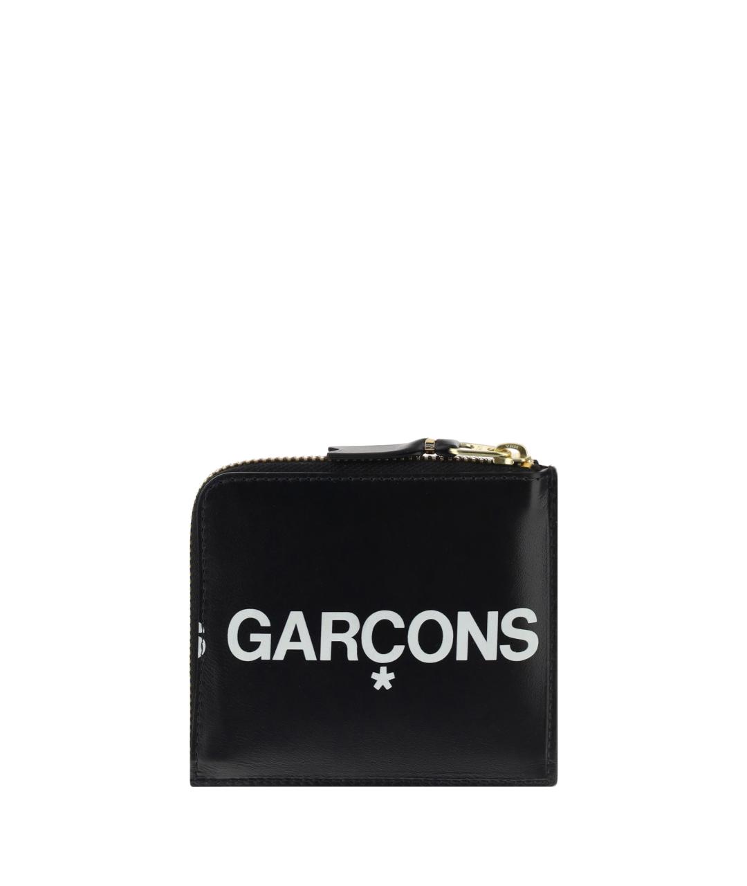 COMME DES GARÇONS Черный кожаный кошелек, фото 2