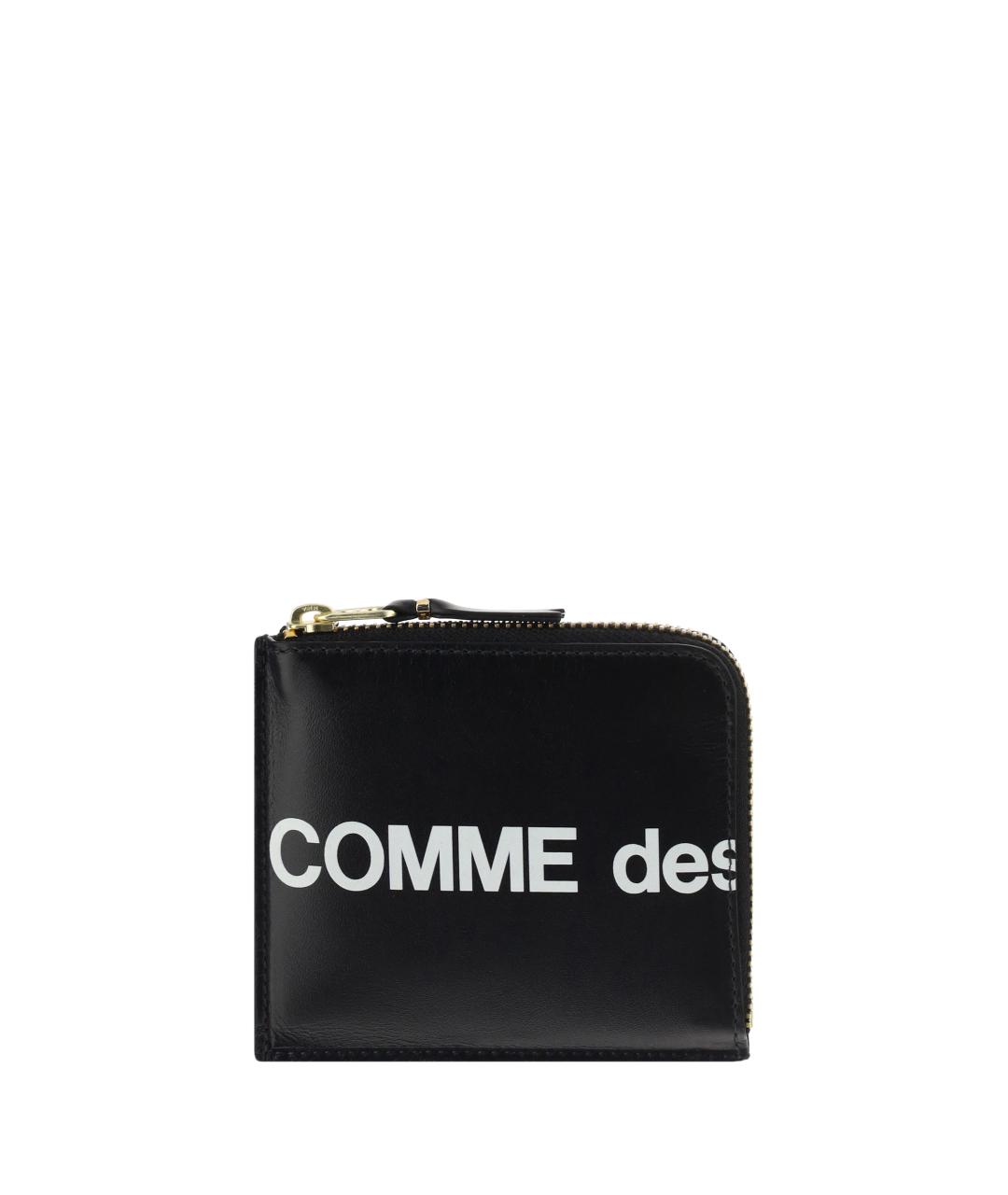 COMME DES GARÇONS Черный кожаный кошелек, фото 1