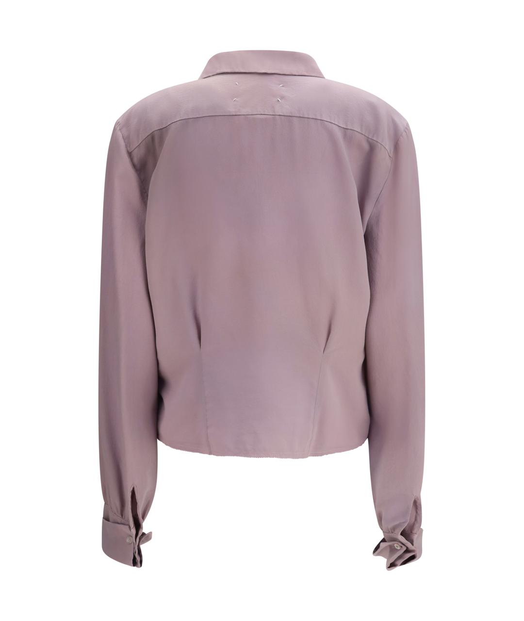 MAISON MARGIELA Розовая шелковая рубашка, фото 2