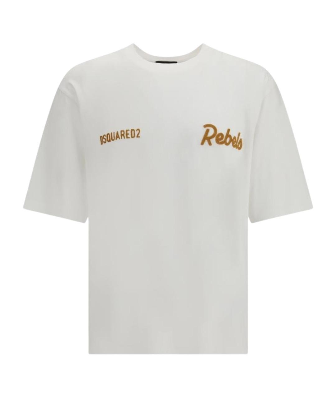 DSQUARED2 Белая хлопковая футболка, фото 1