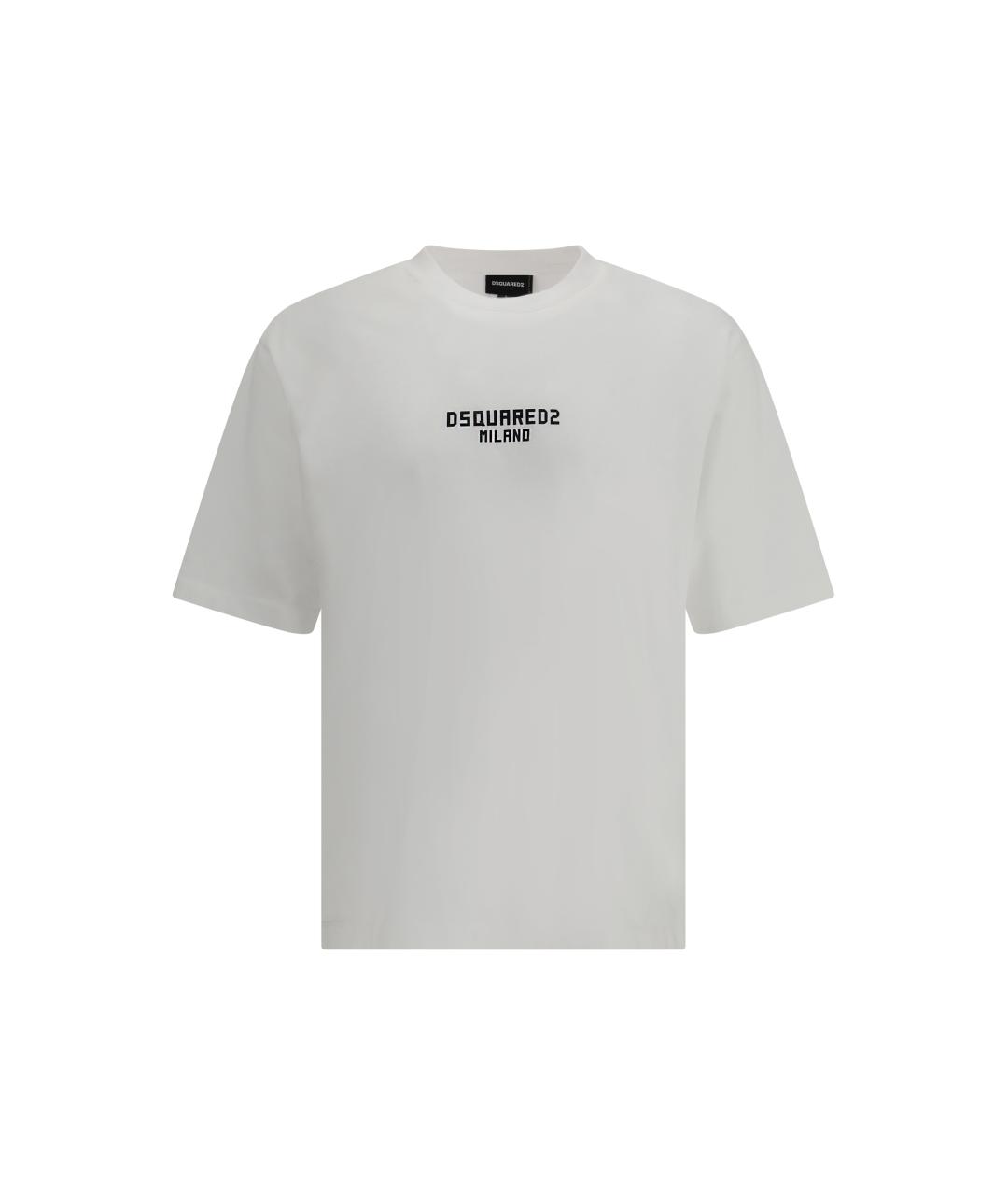 DSQUARED2 Белая хлопковая футболка, фото 1