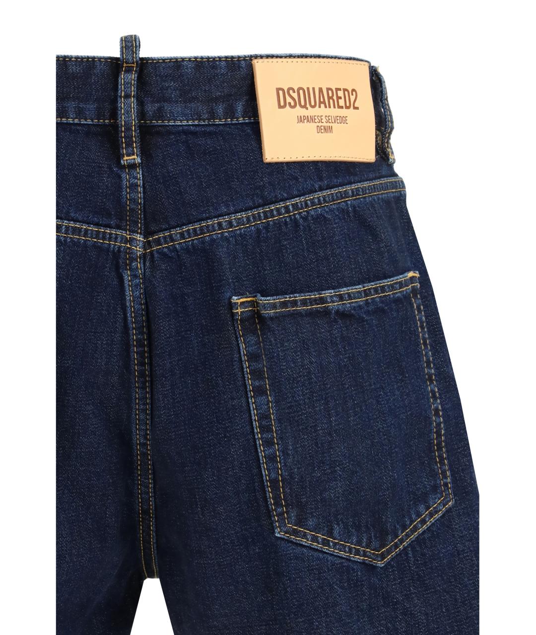 DSQUARED2 Синие хлопковые шорты, фото 3