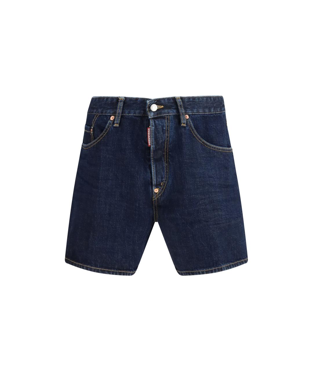 DSQUARED2 Синие хлопковые шорты, фото 1
