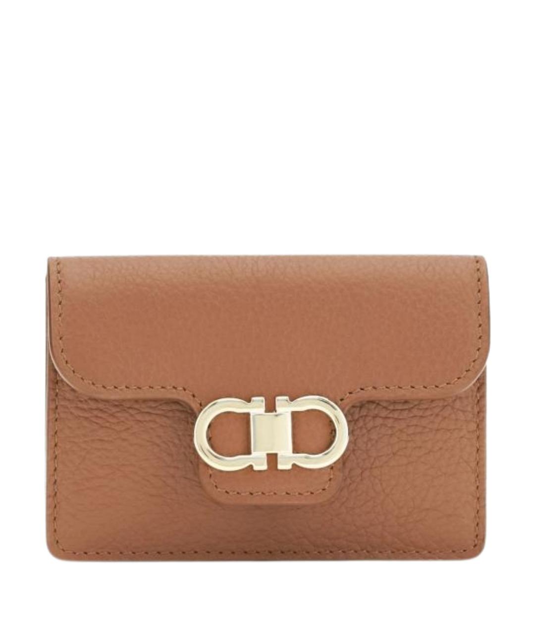 FERRAGAMO Коричневая ключница, фото 1