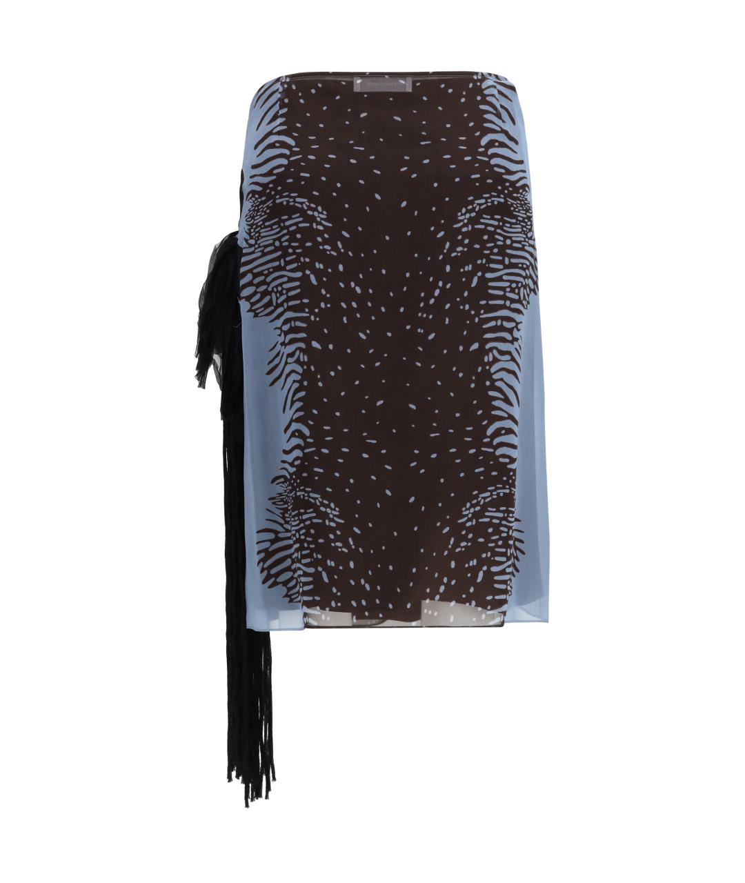 FERRAGAMO Мульти шелковая юбка миди, фото 2