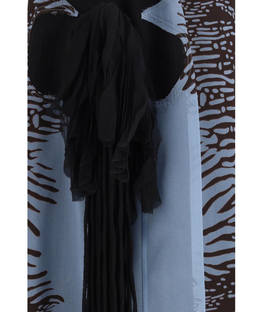 FERRAGAMO Мульти шелковая юбка миди, фото 3