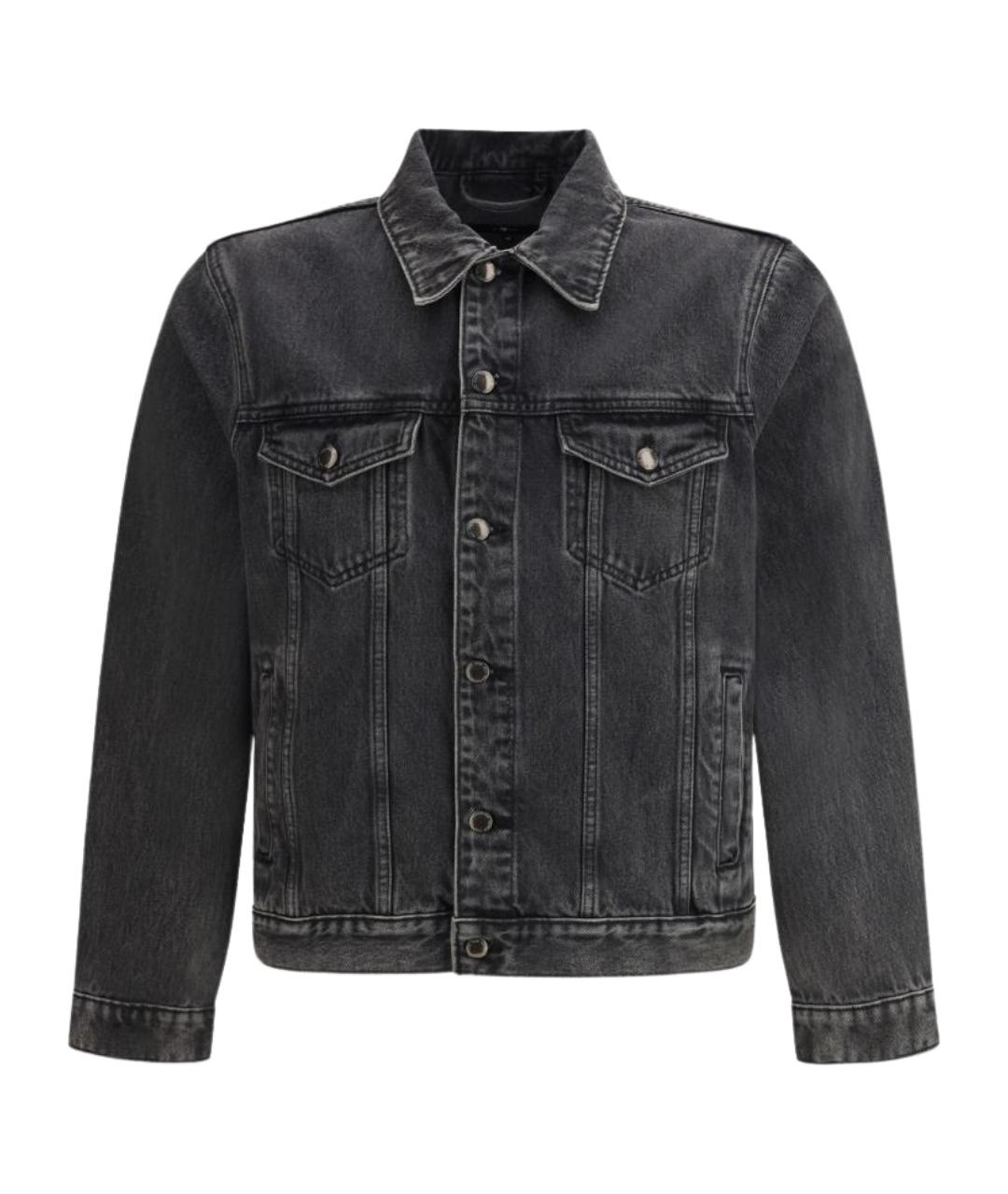 7 FOR ALL MANKIND Черная хлопковая куртка, фото 1