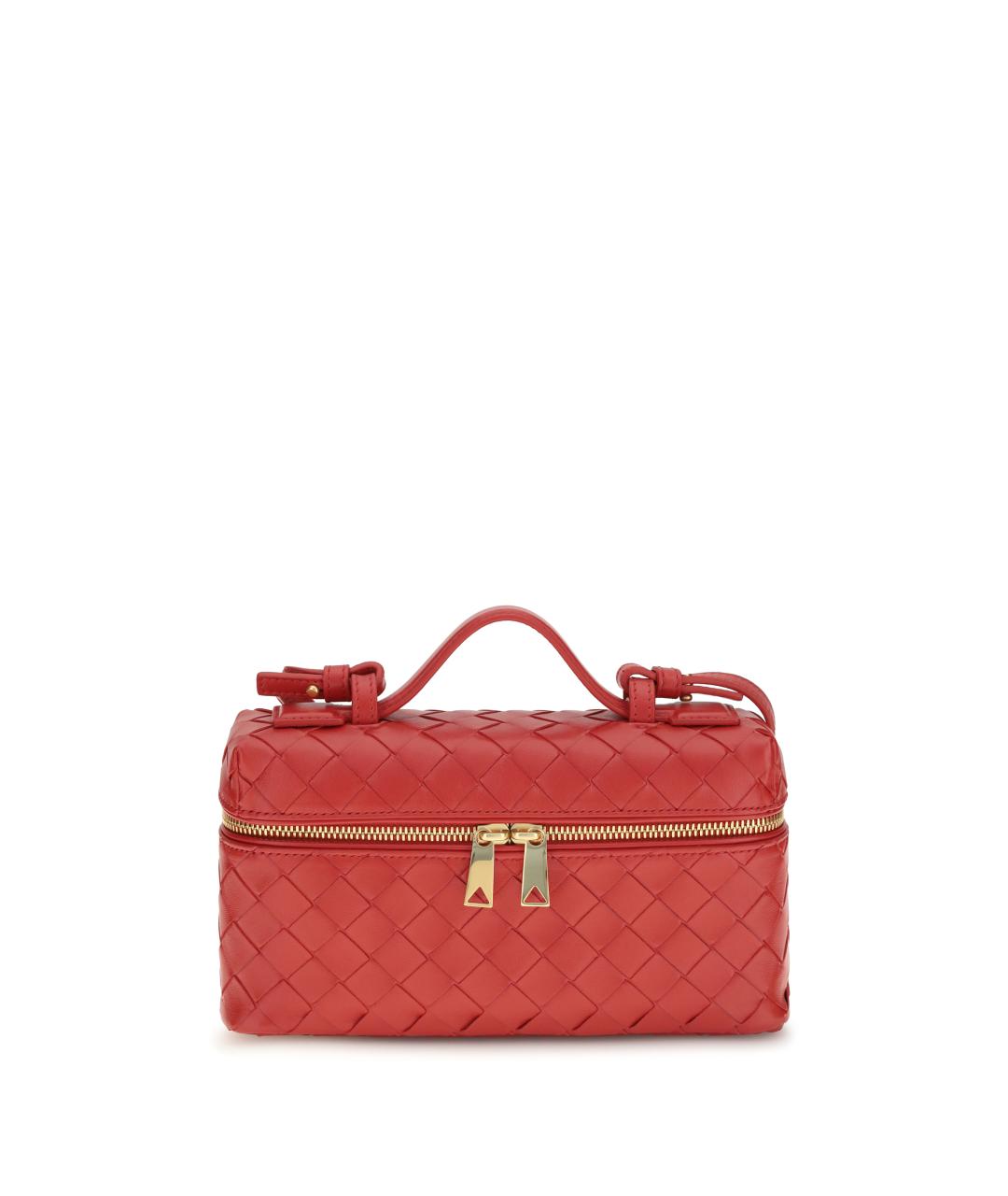 BOTTEGA VENETA Красная кожаная сумка через плечо, фото 1