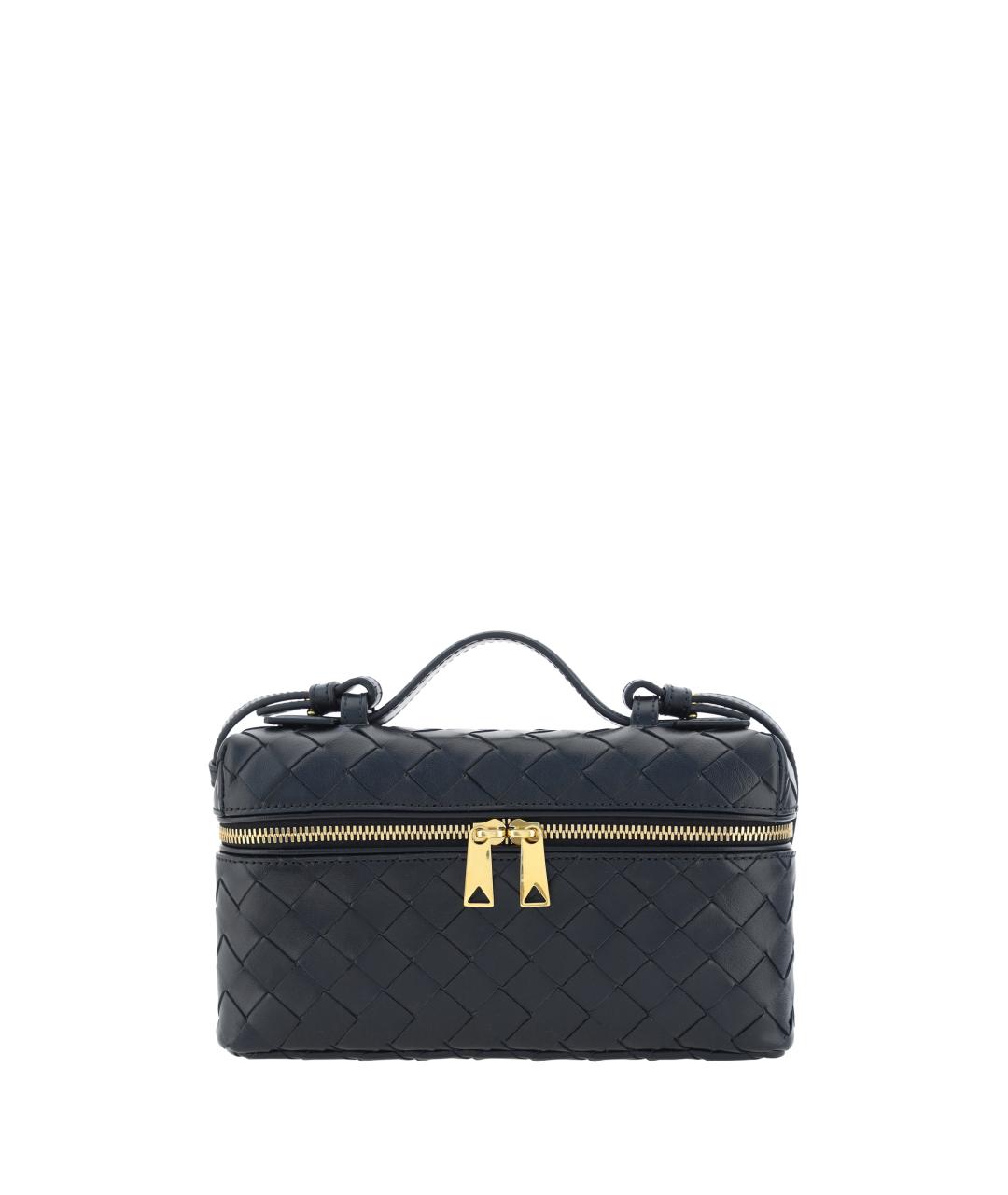 BOTTEGA VENETA Черная кожаная сумка через плечо, фото 1