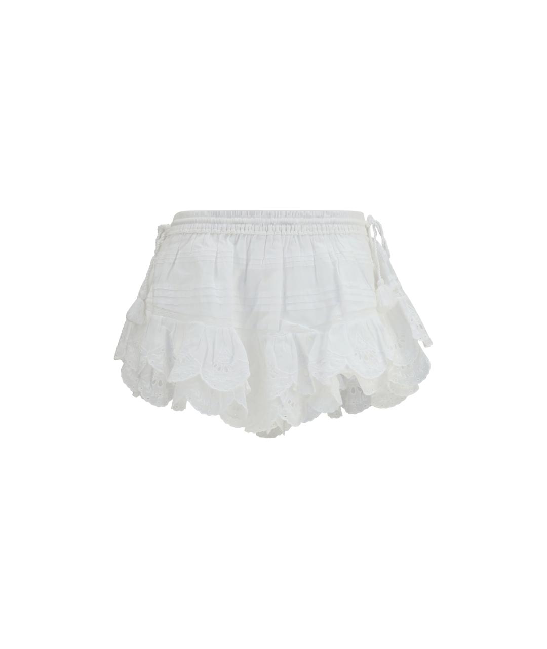 ISABEL MARANT ETOILE Белые хлопковые шорты, фото 4