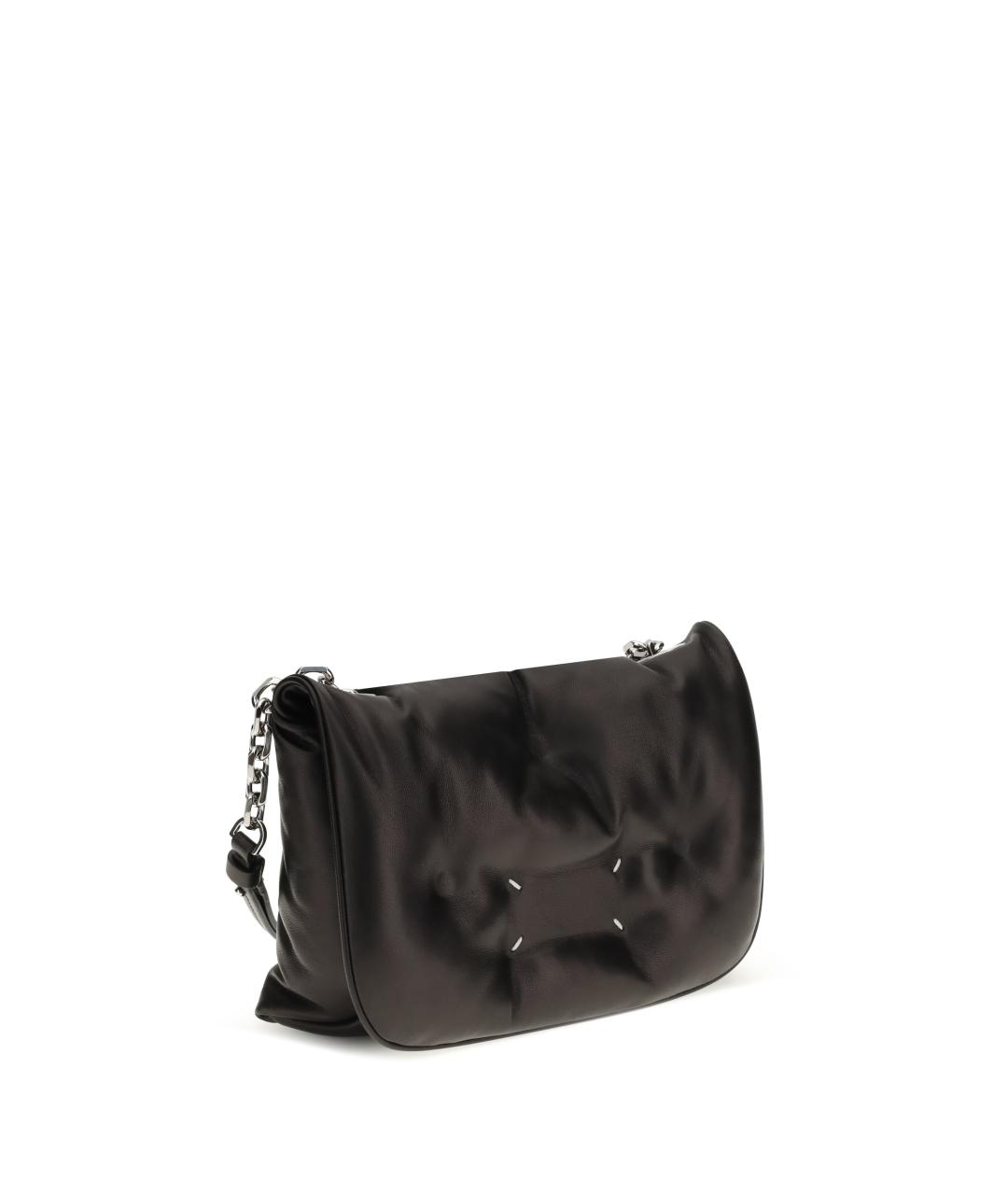MAISON MARGIELA Черная кожаная сумка через плечо, фото 2
