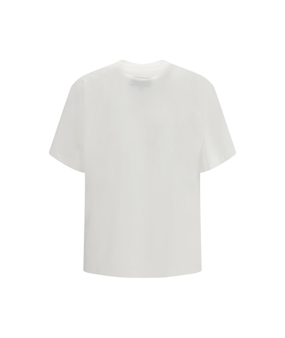 MM6 MAISON MARGIELA Белая хлопковая футболка, фото 2