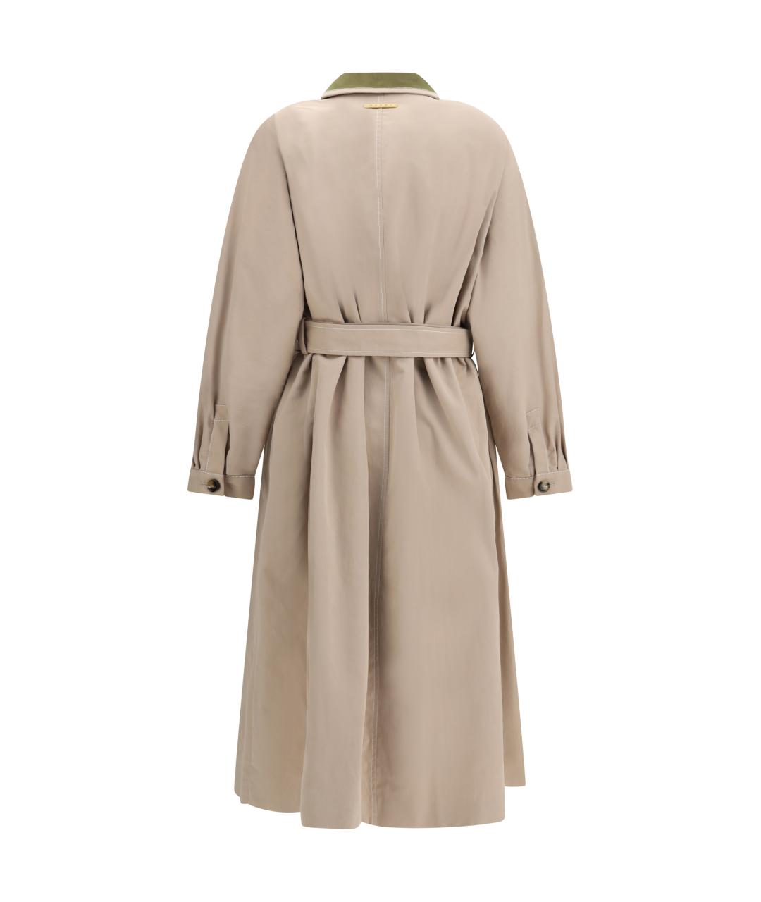 MARNI Бежевый хлопковый тренч/плащ, фото 2