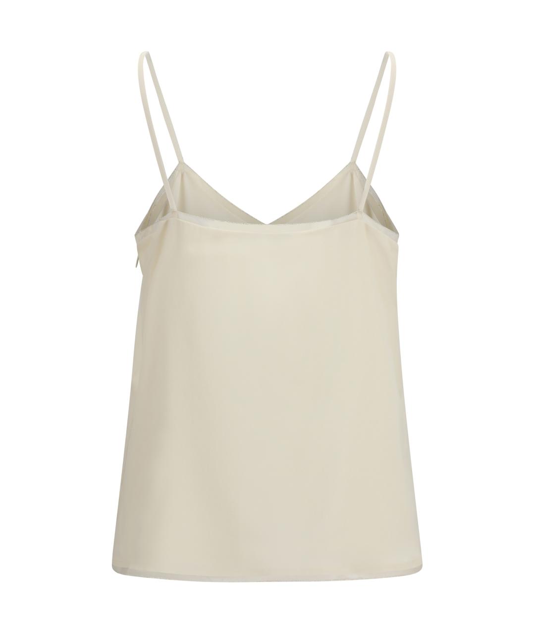 FABIANA FILIPPI Бежевая ацетатная майка, фото 2