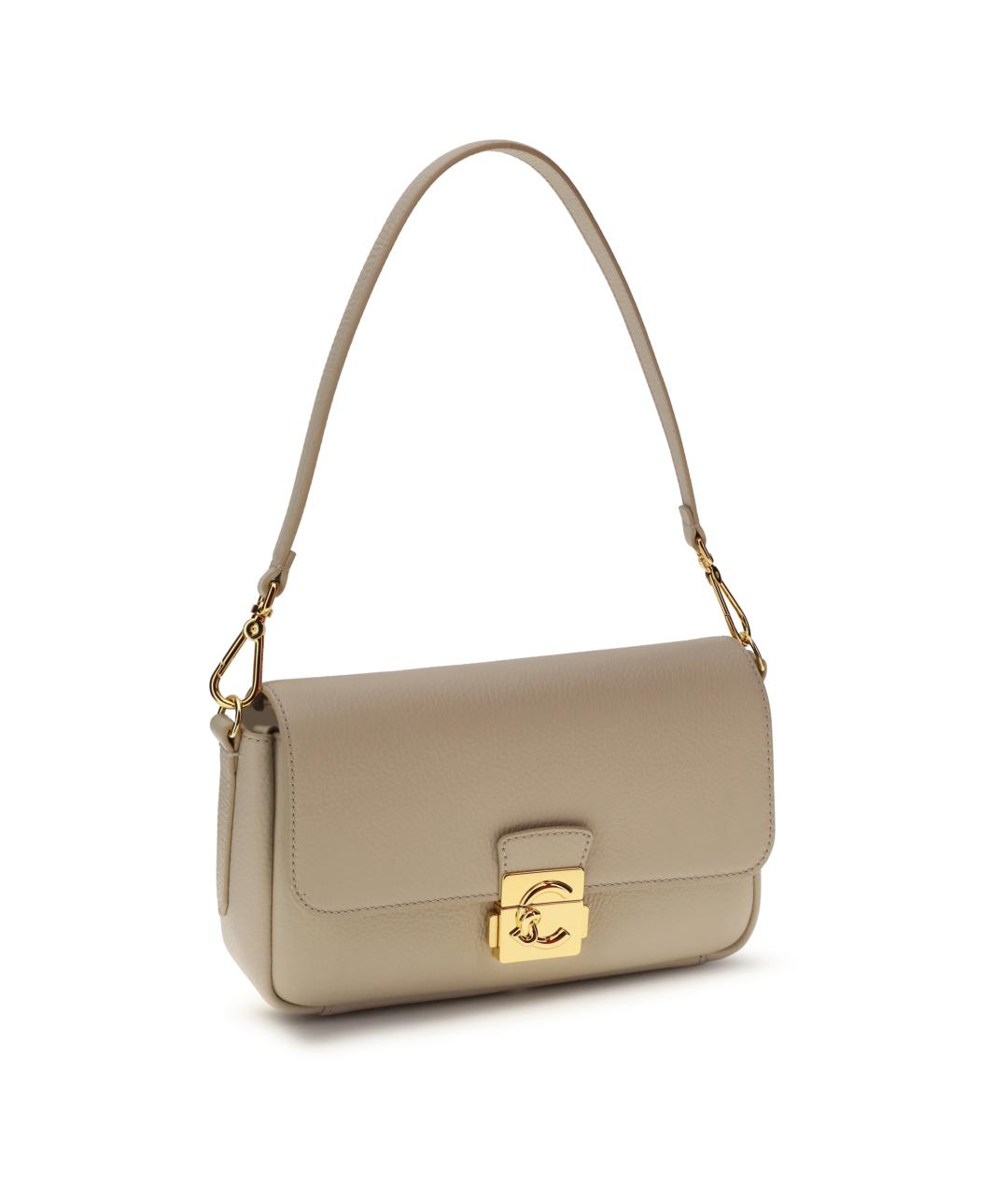 COCCINELLE Серая кожаная сумка через плечо, фото 2