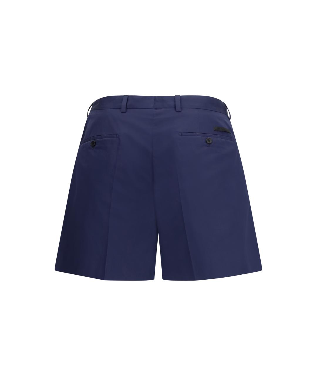 PRADA Темно-синие хлопковые шорты, фото 2