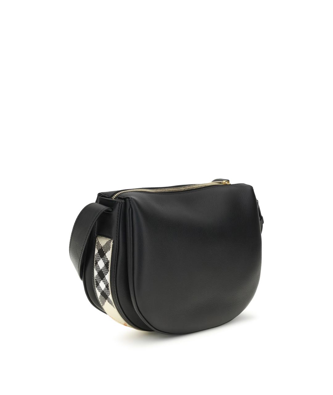 BURBERRY Черная кожаная сумка через плечо, фото 3