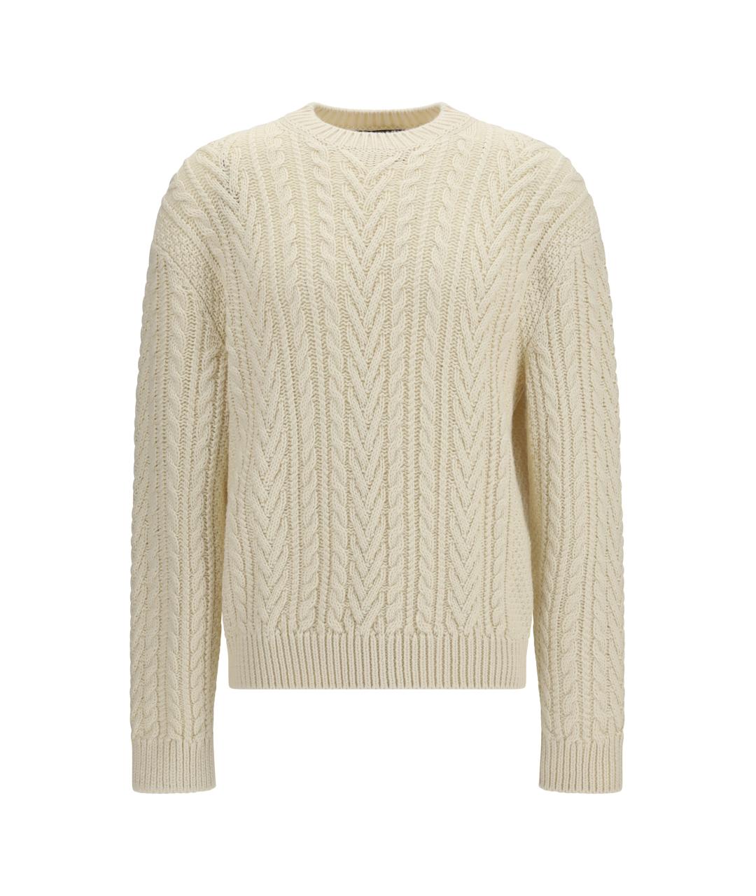 LORO PIANA Бежевый кашемировый джемпер / свитер, фото 1