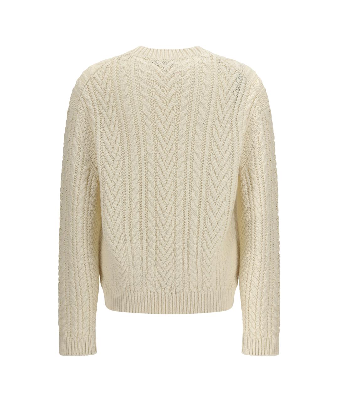 LORO PIANA Бежевый кашемировый джемпер / свитер, фото 2