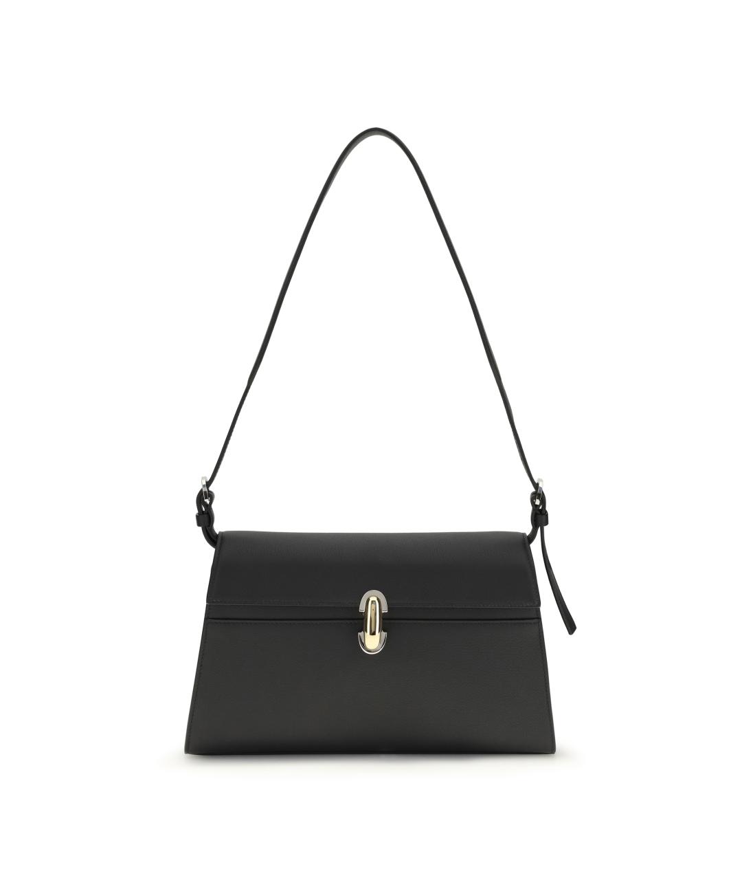 Savette Черная кожаная сумка через плечо, фото 1