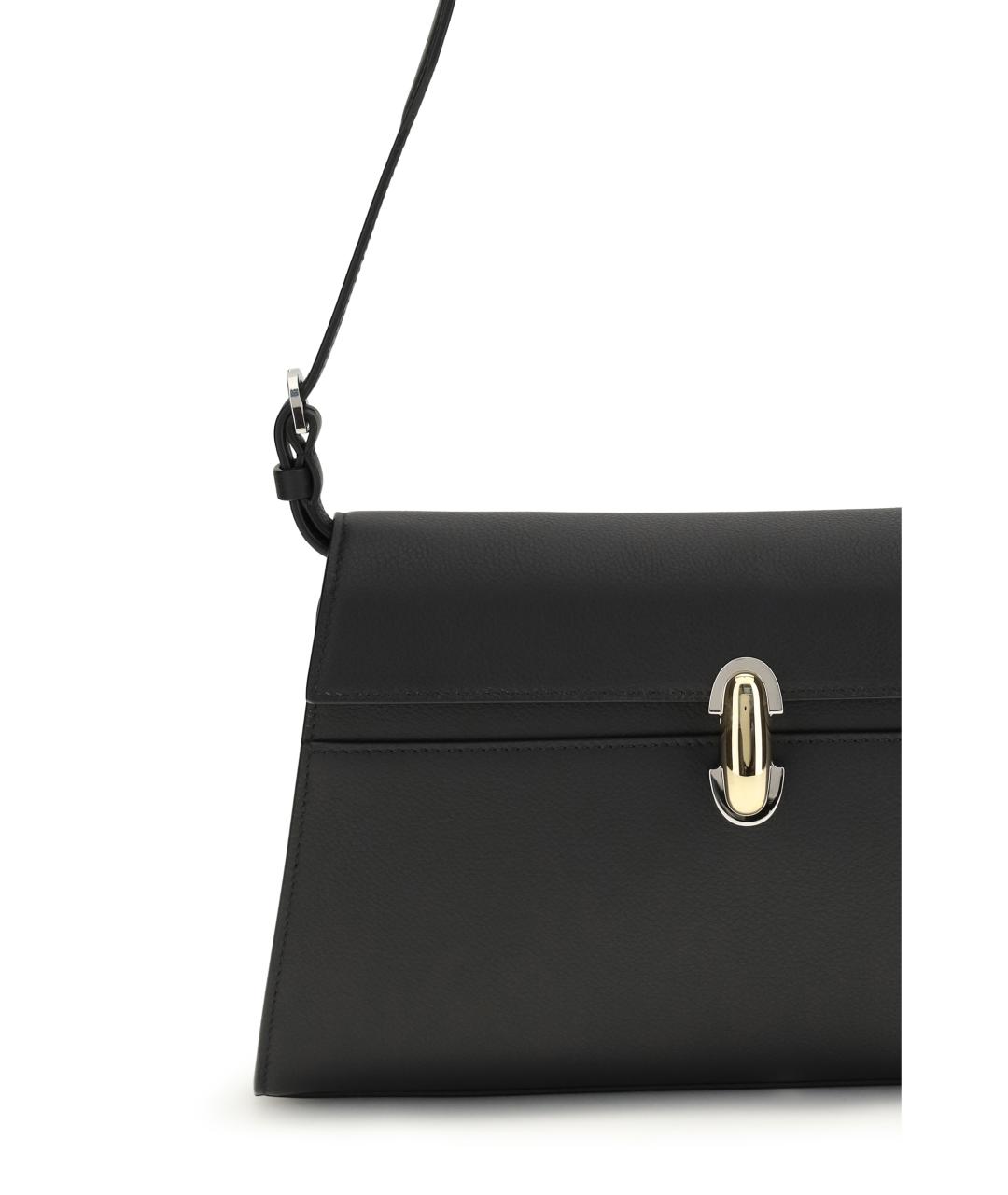 Savette Черная кожаная сумка через плечо, фото 4