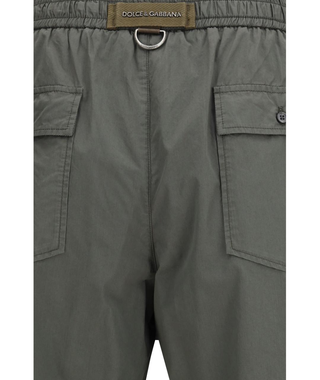 DOLCE&GABBANA Серые хлопковые шорты, фото 3