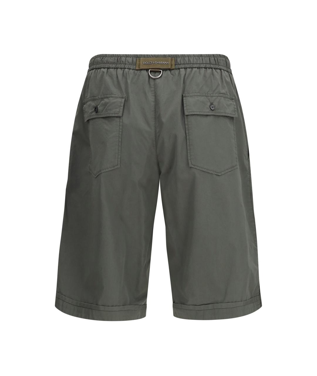 DOLCE&GABBANA Серые хлопковые шорты, фото 2