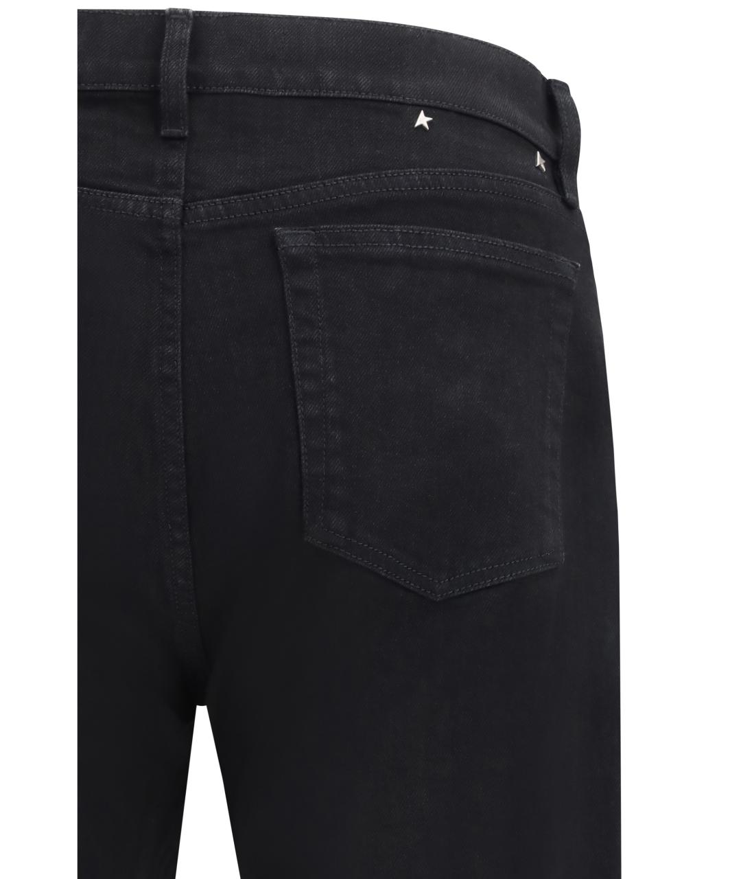 GOLDEN GOOSE DELUXE BRAND Черные хлопковые прямые джинсы, фото 3