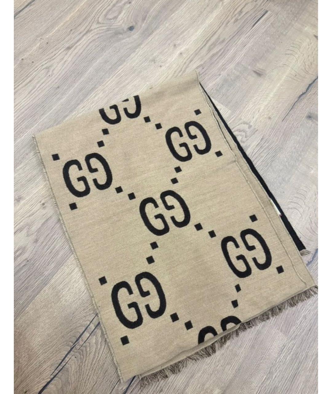 GUCCI Мульти шерстяной шарф, фото 5