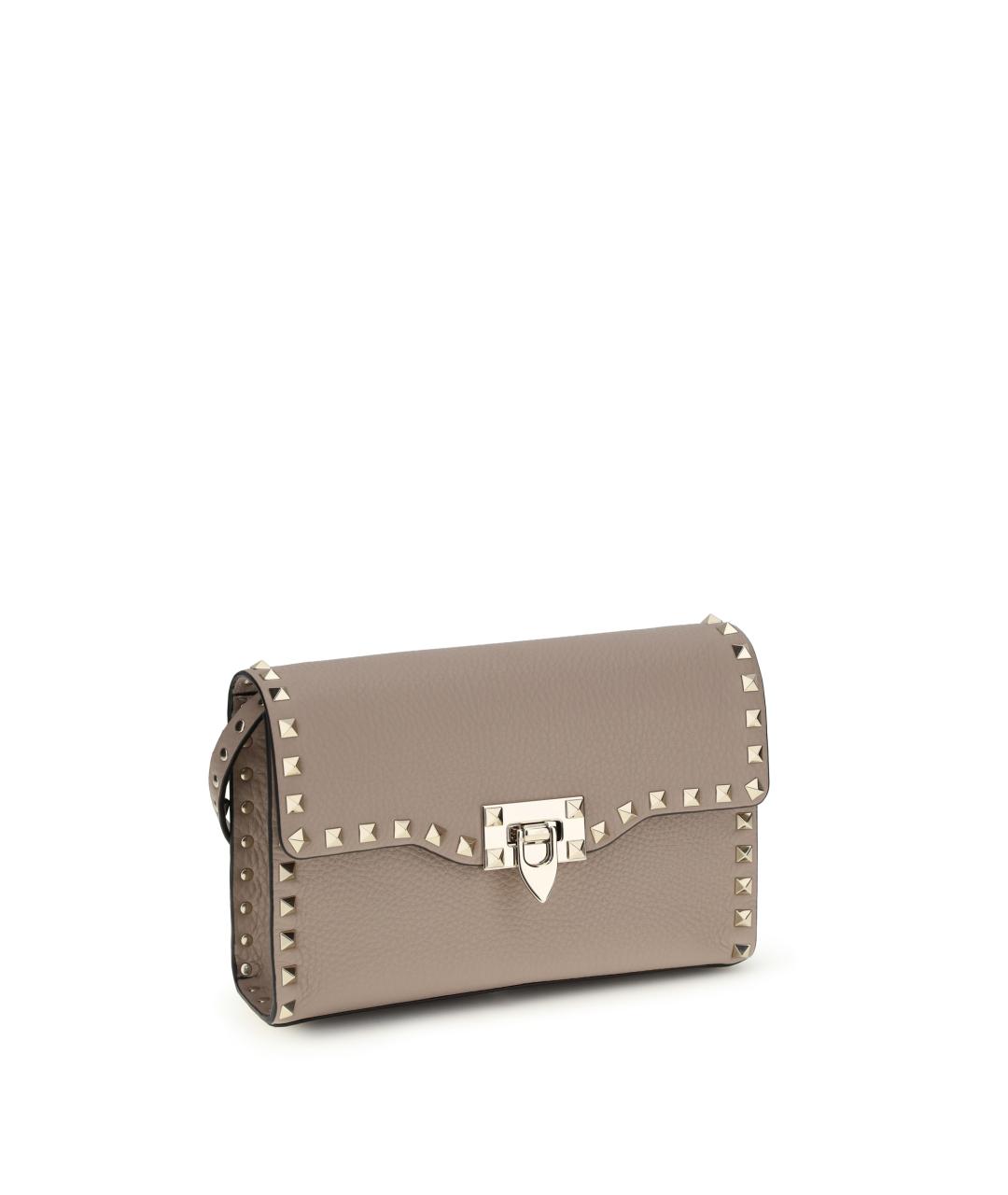 VALENTINO Розовая кожаная сумка через плечо, фото 2