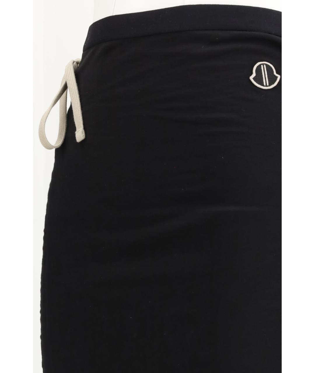 MONCLER Черная хлопковая юбка макси, фото 3