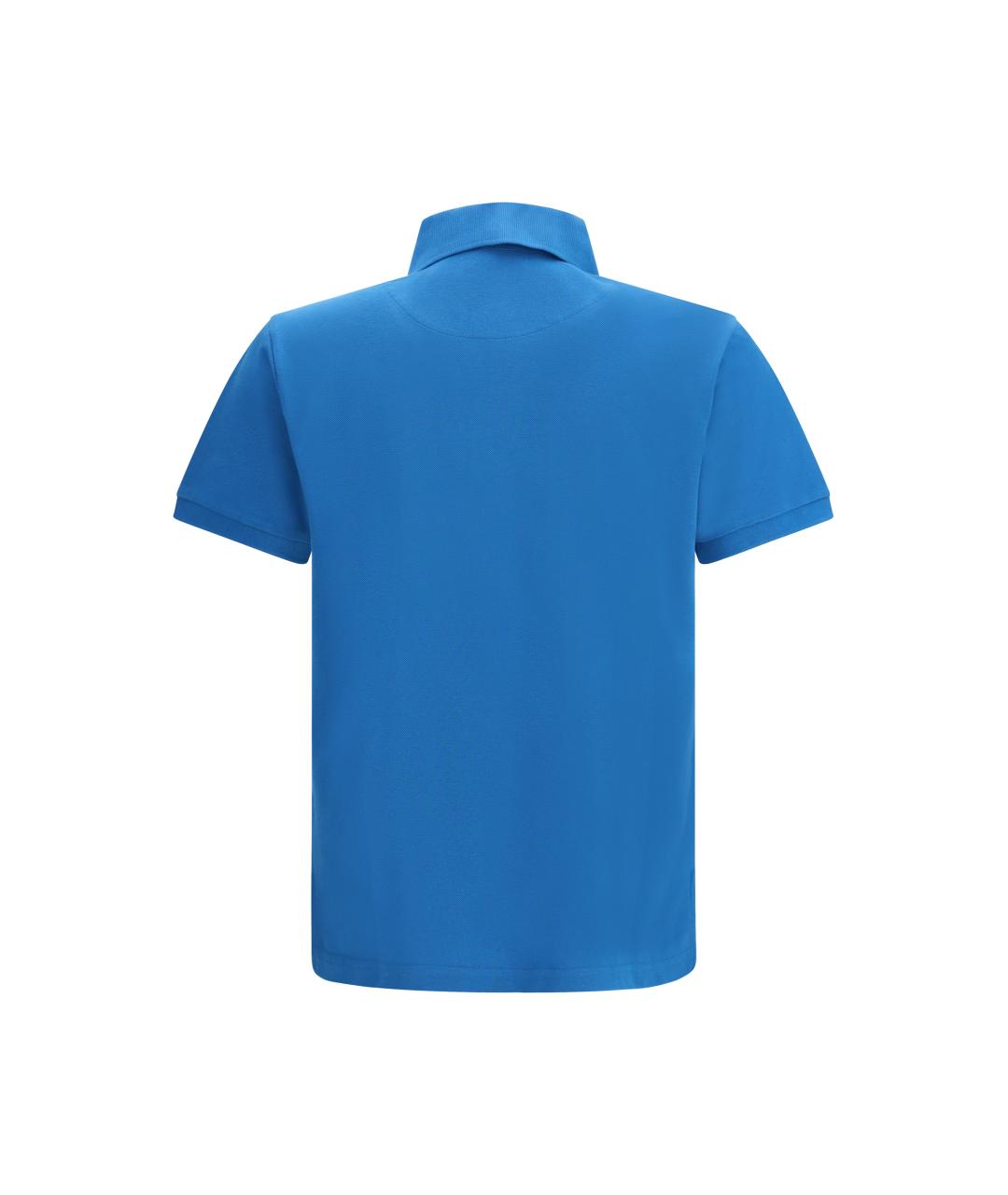 ETRO Синее хлопковое поло с коротким рукавом, фото 2