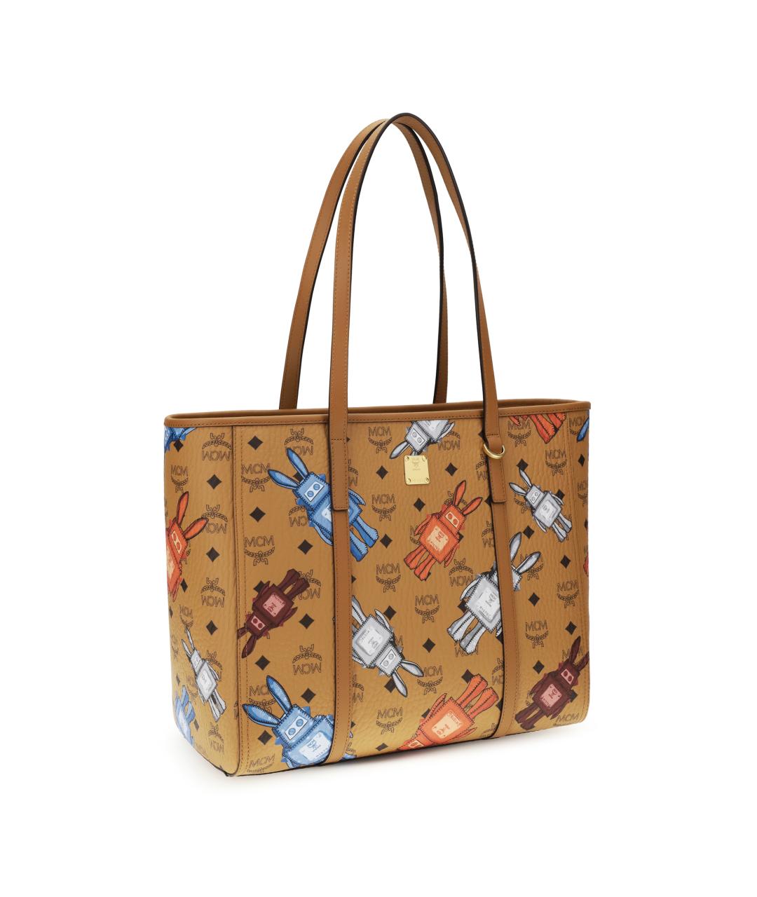 MCM Коричневая кожаная сумка тоут, фото 2