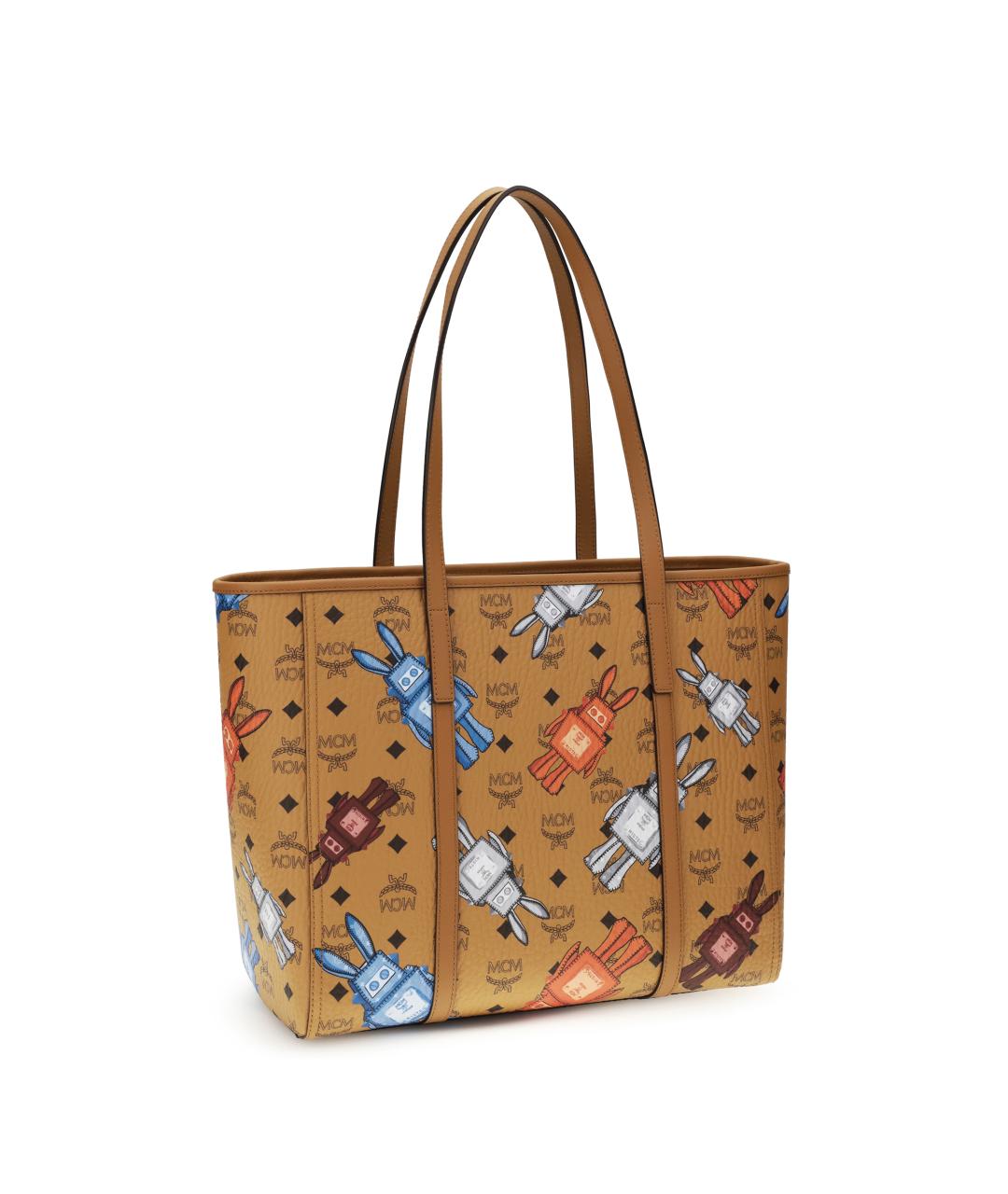 MCM Коричневая кожаная сумка тоут, фото 3